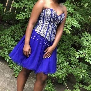 Purple homecoming dress